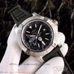 Perfect Replica Breitling Avenger Stainless Steel Bezel Black Dial 43mm Watch